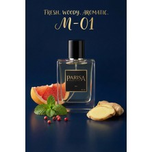 Parisa M-01 Blue Men Edp 50ML - Greyfurt & Zencefil Özlü Ferah Odunsu Erkek Parfümü PRSM01