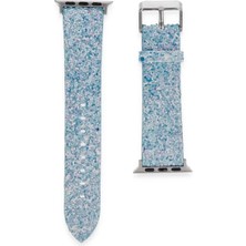 Vigordurus Newface Apple Watch 38MM Starry Taşlı Kordon - Turkuaz