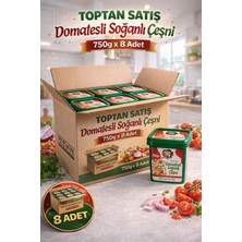 chef's new joy professional Domatesli Soğanlı Çeşni 750 G x 8 Adet - 1 Koli (Koli Bazlı Avantaj Paketi)