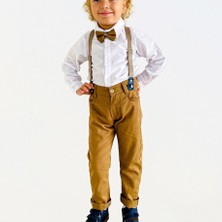 Butik Erkek Çocuk Papyon Askılı Gömlekli Alt - Üst Takım