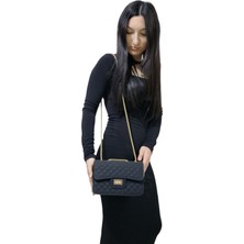 Dilorans Gold Zincir Detaylı Ikonik Kapitone Çanta - Renk Seçenekleriyle