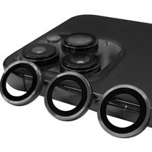 Vigordurus Newface iPhone 15 Pro Max Raze Metal Kamera Lens - Titan Gri