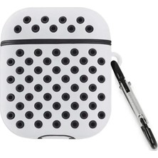 Vigordurus Newface Airpods 2 (2.nesil) Spor Delikli Kılıf - Gri-Siyah