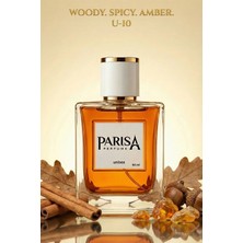 Parisa U-10 Dark Angel Edp 50 ml - Amber & Tarçın Notalı Sıcak Odunsu Baharatlı Unisex Parfüm PRSU10