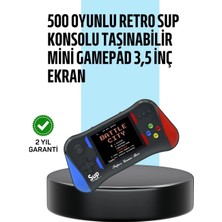 Sylar 3,5 Inç Ekranlı Taşınabilir El Konsolu – 500 Klasik Oyunla Eğlence Yanınızda