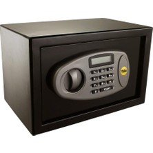 Vigordurus LCD Ekranlı Orta Boy Kasa Y-MS0000NFP - Standart Güvenlik - Şifre - 2 Adet 6 Şifeli Anahtar - 25 x 35 x 25 cm - Siyah