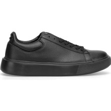 Lufian 111230290 Ryan Erkek Hakiki Deri Klasik Sneaker Siyah