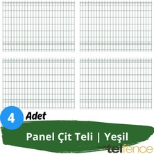 Telfence Panel Çit Teli , Bahçe Çiti , 4 Adet