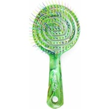 Vigordurus Pro Üç Boyutlu Oval Saç Fırçası - 17 Yeşil Mermer