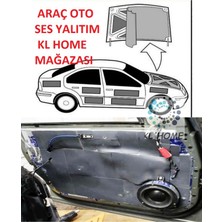 Kl Home 9mm Kalınlık 100*150CM (1,5m2) Oto Araç Kaput Ses Yalıtım Süngeri Yapışkanlı Ses Soğuk Sıcak Karşı Etkili