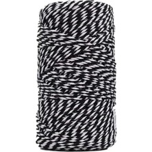 Vigordurus - Siyah Beyaz Paketleme Ipi 10 Metre