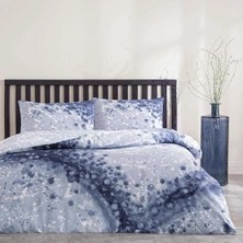 Vigordurus Rex Renkli Klişe Pamuk Nevresim Takımı, Lacivert, Tek Kişilik