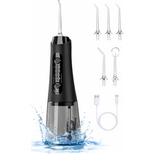 Exenar Şarjlı Ağız Duşu Diş Bakım Cihazı 4 Modlu Diş Arası Temizleyici 320ML 5 Başlıklı 1500 Mah Kablosuz