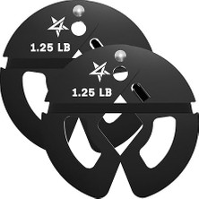 Nuvvo YES4ALL Kesirli Ağırlık Plakaları Seti, Çelik ve Kauçuk Seçenekli, 0,57 Kg, 1,13 kg Veya 2,27 kg 2/4/6 Parça Seti, Dumbbell ve Olimpik Barbell Ağırlık Kaldırma Için Mikro Değişim Plakaları