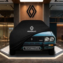 ULTRASHOP Renault 12 Sedan Toros Siyah Kumaş Oto Branda Araca Özel Penye Araba Brandası Araç Örtüsü