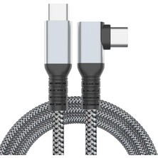 Vigordurus Vr-C Oculus ile Uyumlu Vr5 Link Kablosu 5 M, 5gbps USB 3.2 Gen 1 Hızlı Veri Aktarımı, Hızlı Şarj Usb-C, 2 Uyumlu (Type C To Type C) Kablo; Sanal Gerçeklik Gözlüğü Uyumlu