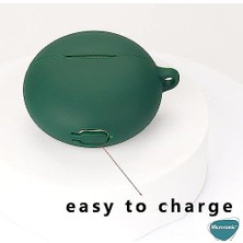 Vigordurus Oppo Enco Buds 2 Için Kılıf Mat Silikon Beyaz [enco Buds 2 ile Uyumlu Kılıf - Beyaz]