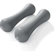 Nuvvo Neopren Dambıl 3 kg x 2 Adet – Kaymaz Kaplama, Dayanıklı Çelik Gövde Gri Ağırlık Seti