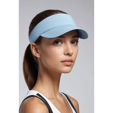 Belifanti Collection Bebe Mavisi Tenis Vizör Şapka Ayarlanabilir Hafif Spor Güneşlik Unisex