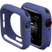 Vigordurus Newface Apple Watch 44MM Silikon Alt Kasa - Mavi