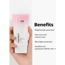 Vigordurus Frankly Ton Eşitleyici ve Aydınlatıcı Bright Up Güneş Kremi SPF50+ Pa++++ 50 ml