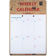 Haftalık Planlayıcı Duvar Takvimi