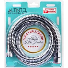 Vigordurus Çift Kenetli Duş SPIRALI%100 Yerli. (150 Cmlik Hortum)