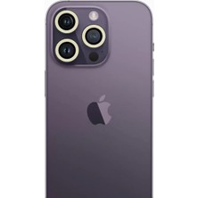 Vigordurus Newface iPhone 13 Pro Max Neon Fosforlu Kamera Lens - Beyaz