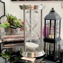 Deco Vien Kum Saati 17*33 cm Gümüş