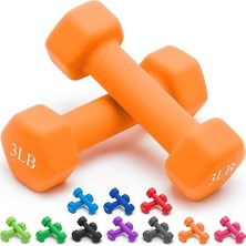 Nuvvo Portzon 2'li Neopren Dambıl Seti ile Uyumlu 10 Renk Seçeneği, 1-15 Lb, Kaymaz, Yuvarlanmaz, Altıgen Şekil