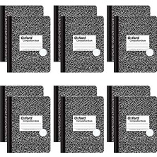 Vigordurus Bileşim Kitap, Quad Çizgili, 4 Alanları/inç, 9,75 x 7.5 Inç, 80 Yaprak, Siyah/beyaz, Box 12 Kitap (63786)