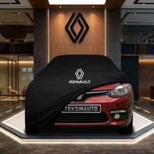 ULTRASHOP Renault Fluence Siyah Kumaş Oto Branda Araca Özel Penye Araba Brandası Araç Örtüsü