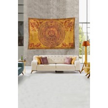 Vigordurus Pelangi Antik Mısır Figürlü Leke Tutmaz Kadife Dokulu Kumaş Duvar Örtüsü Duvar Halısı Tapestry, Kahverengi 70 x 100, 85940777010005