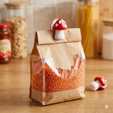 Unbranded 2'li Mantar Tasarımlı Poşet Kilitleme Klipsi Seti -Poşet Klipsi