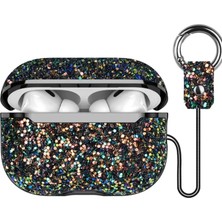 Vigordurus Onegif Airpods 3 (3.nesil) Bright Simli Airpods Kapak - Siyah