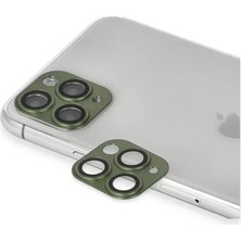 Vigordurus Newface iPhone 11 Pro Max Pers Alüminyum Kamera Lens - Yeşil