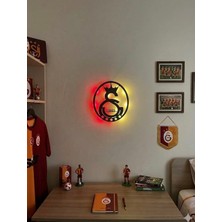 Zuzuca Store Kırmızı-Sarı 5 Yıldızlı Kablosuz Ledli Duvar Dekorasyon