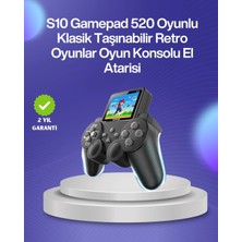 Sylar 500 Oyunlu Nostaljik El Tipi Oyun Konsolu, Taşınabilir Şarjlı Cihaz, Renkli Ekran ve Tv Destekli