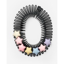 Le Mabelle Çok Renkli Yıldız Figürlü Kız Çocuk Zigzag Saç Bandı