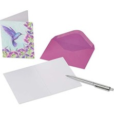 Vigordurus Zarflı Boş Kartlar - Pilar Tarafından Tasarlandı, Mor Sinekkuşu (14 Adet)