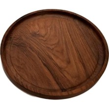 Vigordurus Yuvarlak Ahşap Tepsi