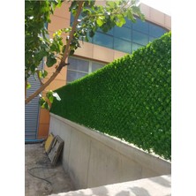 Msy Garden Fenc Uv Korumalı Yapay Çim Çit 100 cm x 15 mt - Paslanmaz Tel Üzeri Yanmaz Bahçe Gizleme Çiti