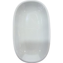 Ünsal Showroom Melamin Thermo Kayık Tabak Küçük Beyaz 15CM