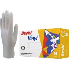 Vigordurus Vınyl (Vinil) Eldiven (Temizlik, Gıda, Kuaför, Bahçe, Iş Eldiveni) (Medium (Orta))