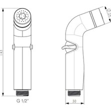 Vigordurus Spiralli Taharet El Duşu Debi Ayarlı KTS101 (Siyah)