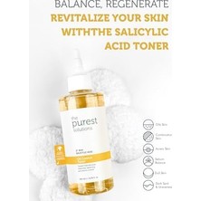 Vigordurus The Purest Solutions, Yağlı ve Karma Cilt Sivilce ve Siyah Nokta Karşıtı, Gözenek Sıkılaştırıcı Salisilik Asit Tonik 200 ml