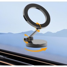 Vigordurus Manyetik Araç Içi Telefon Tutucu – Magsafe Uyumlu, 360° Dönebilen, Güçlü Mıknatıs, 3m Yapışkan, Ayarlanabilir Kol, ve Için Uygun