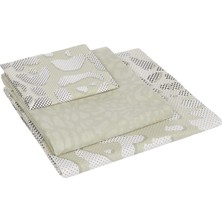 Vigordurus Hayvan DESENLI%100 Pamuk Nevresim Takımı, Yeşil, Tek Kişilik