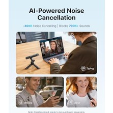 Vigordurus Al-Powered Transformable Mini Mikrofon - SKU02 - //pc/kamera Için - 4 Form-In-1 Mikrofon, 7g Hafif, Aı Gürültü Azaltma, 48KHZ/24BIT, App Kontrolü, 328FT Aralık,