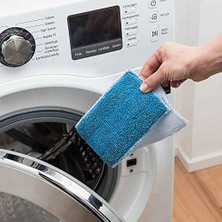 Vigordurus Polti Moppy Genel Microfiber Bez Seti 2'li, Tüm Yüzeyler Için Uygun, Makinede Yıkanabilir, Pamuklu, Mavi